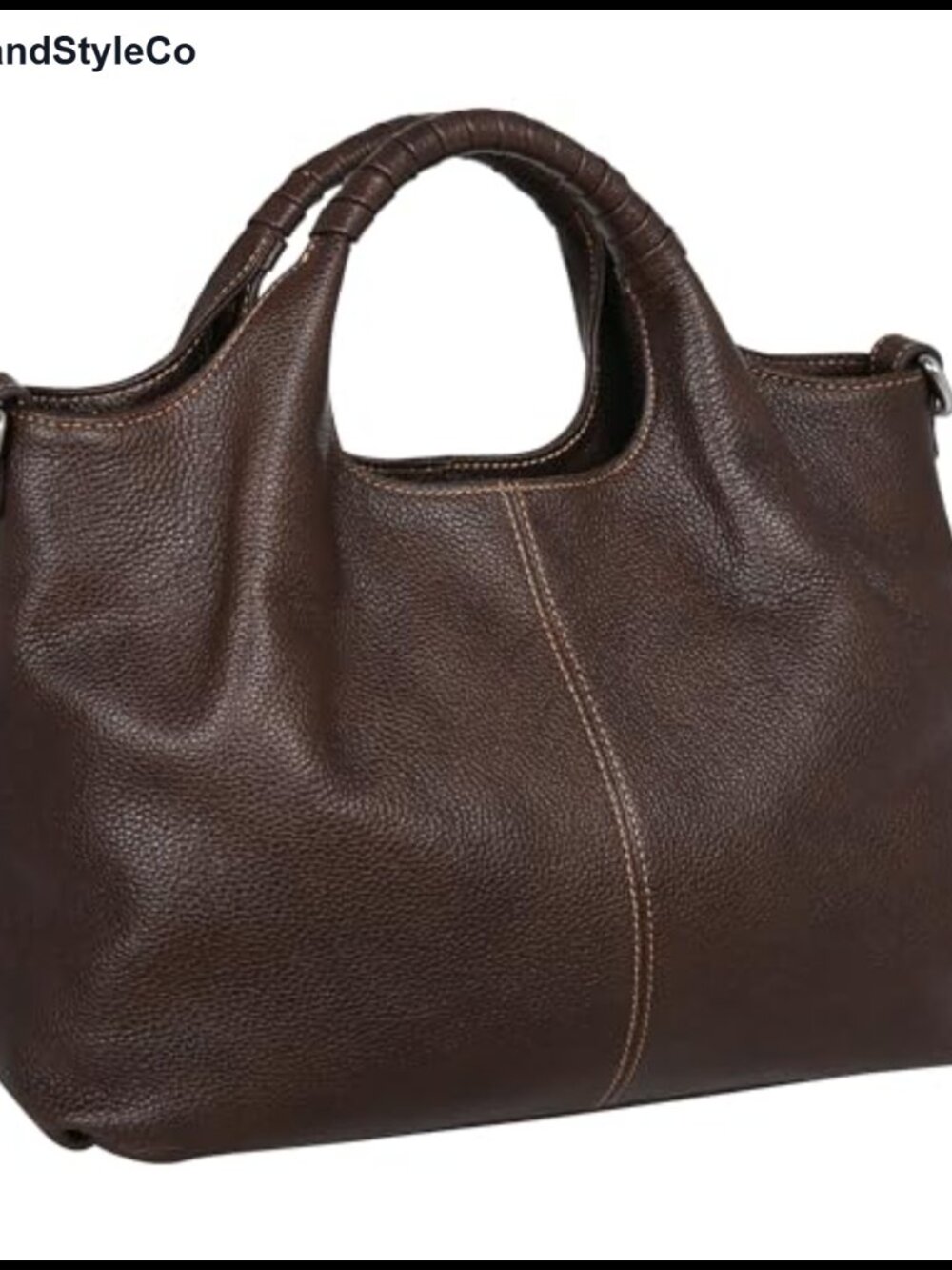 Genuine Leather Satchel Top Handle Handbag Large Crossbody Purse
